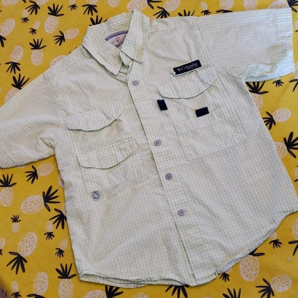 Columbia Shirts Tops Kids Pfg Bonehead Button Up Shirt Poshmark